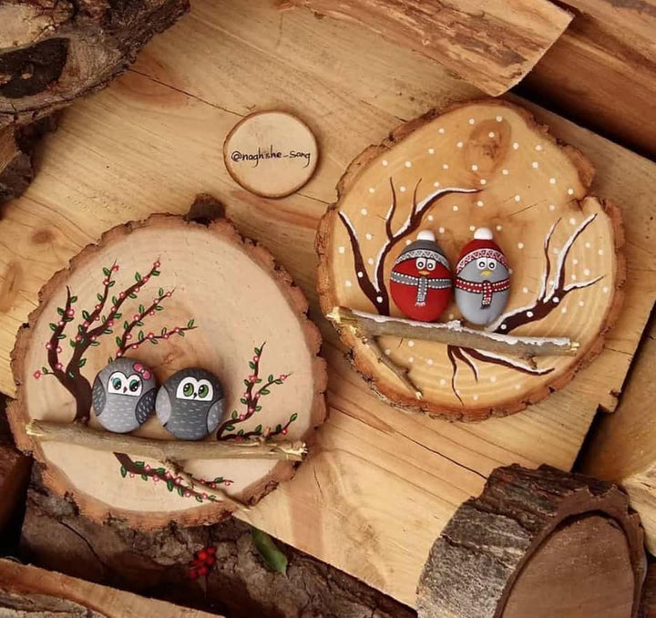 Rustikale Holzscheiben 16–17 cm mit Rinde, 24 Stück Naturholz Baumscheiben 15 mm Dick für Tischdeko,