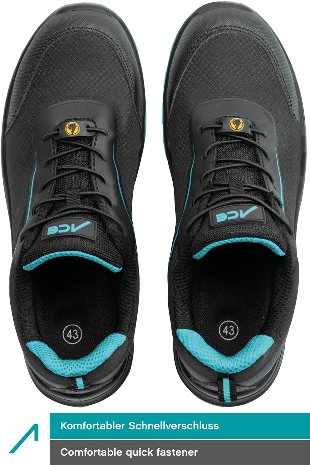 ACE Sapphire S1-P-Arbeitsschuh - Sicherheitsschuh mit Zehenkappe für Damen & Herren - super leicht 4