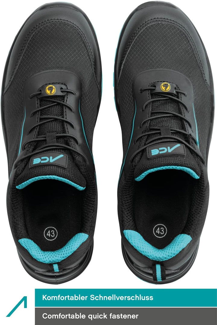 ACE Sapphire S1-P-Arbeitsschuh - Sicherheitsschuh mit Zehenkappe für Damen & Herren - super leicht 4