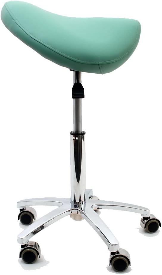 Promafit Sattelhocker/Sattelstuhl mit Gummirollen für alle Böden und Metallfuss - ergonomisch - stuf