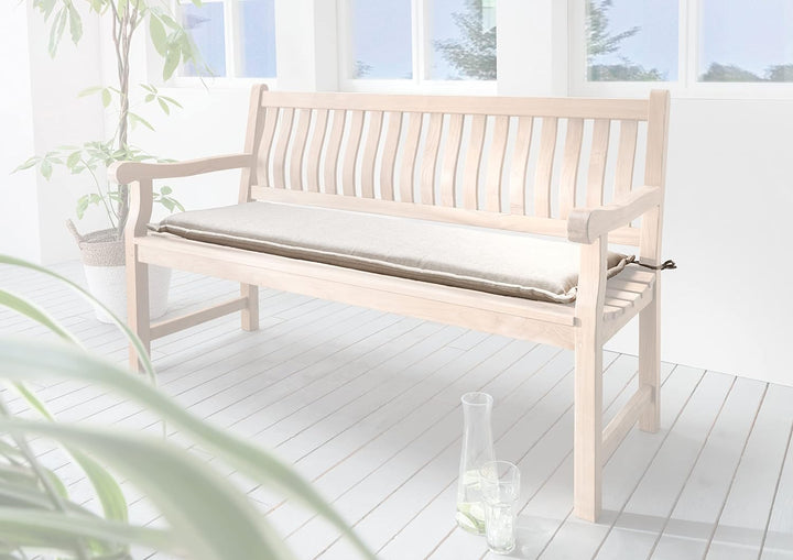 Destiny Bankpolster 110 cm Sand Meliert Kissen Auflage für Gartenbank Bank Polster - Ohne Bank