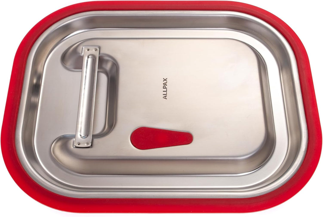 GN-Deckel 1/2 mit Silikon-Dichtung - mit Loch zur Rückbelüftung - spülmaschinenfest - Hitzebeständig