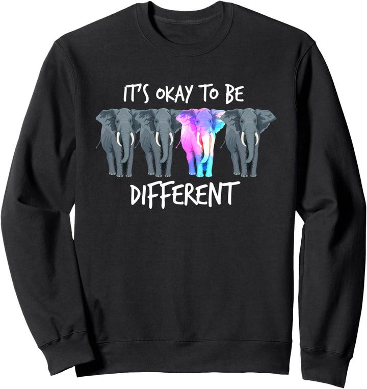 It's Okay To Be Different | Autism Awareness Elephant Sweatshirt