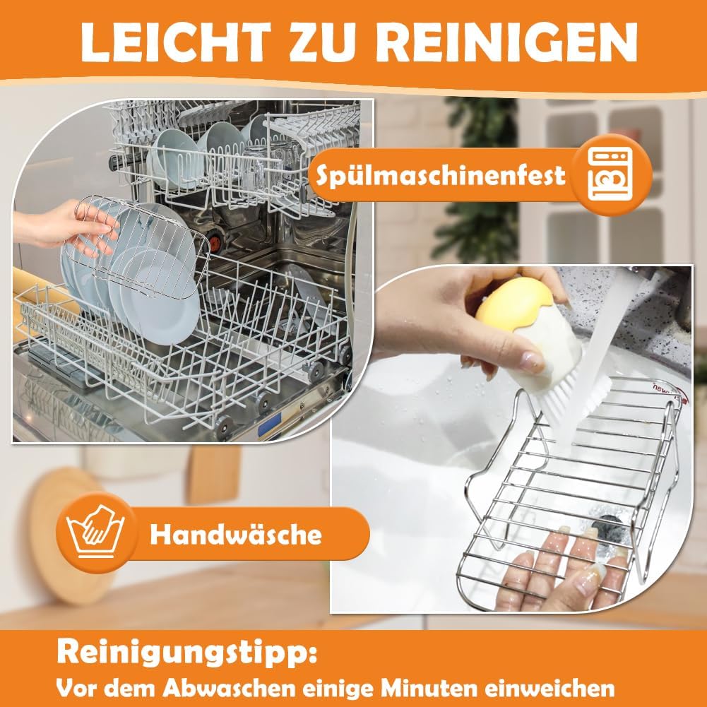 YQL Airfryer Zubehör für Philips Airfryer Dual Basket 3L & 6L, Grillrost Heissluftfritteuse für Phil