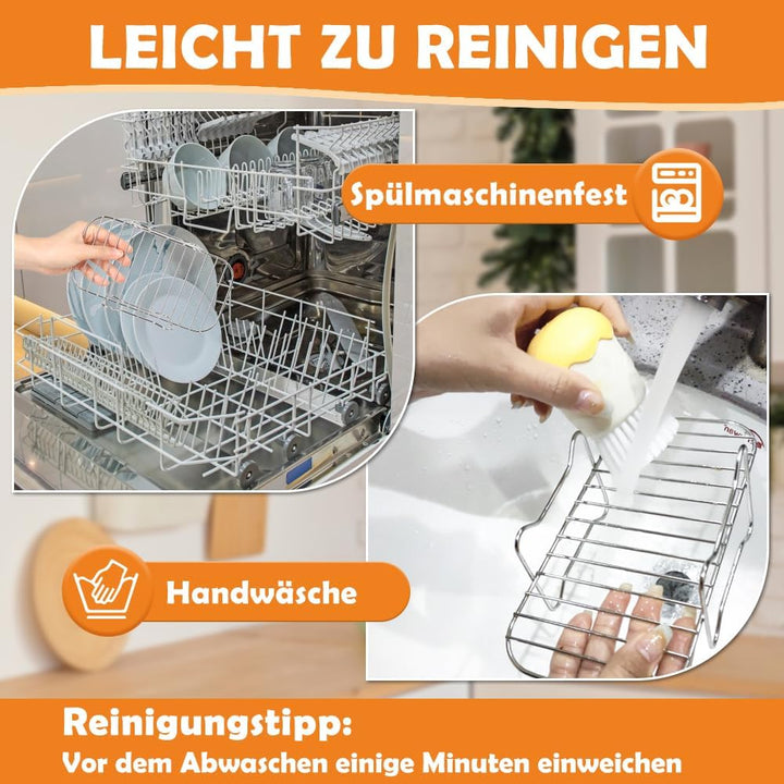 YQL Airfryer Zubehör für Philips Airfryer Dual Basket 3L & 6L, Grillrost Heissluftfritteuse für Phil
