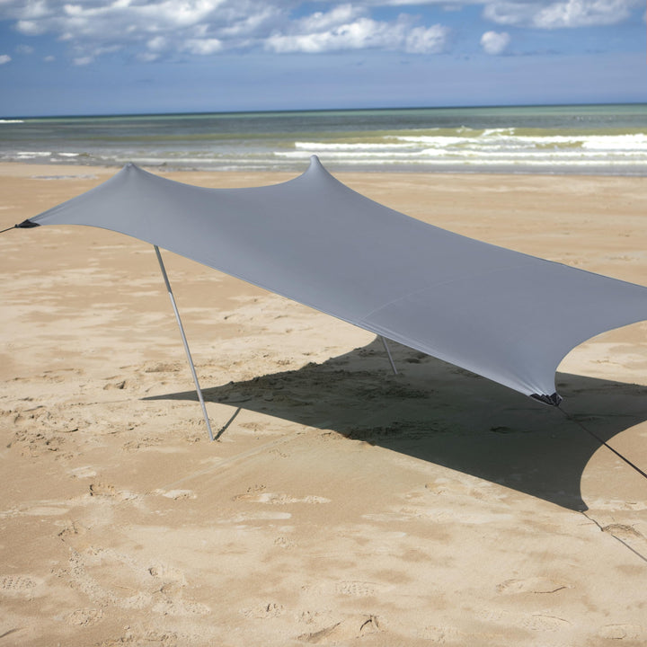 Meister Strandzelt - 210x210 cm - UVA/B-Schutz - LSF50+ - 2 bis 4 Personen - Mit Sandankern - Koffer