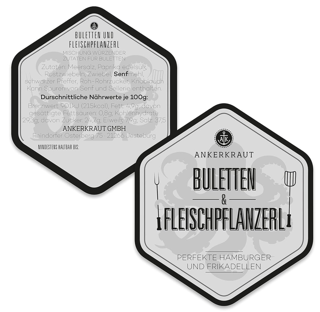 Ankerkraut Buletten & Frikadellen, Gewürz-Mischung für Hack, 750g im XXL-Beutel, lecker schmecker Ha