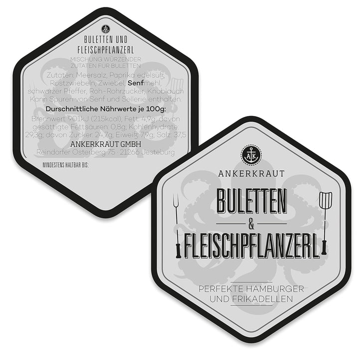 Ankerkraut Buletten & Frikadellen, Gewürz-Mischung für Hack, 750g im XXL-Beutel, lecker schmecker Ha