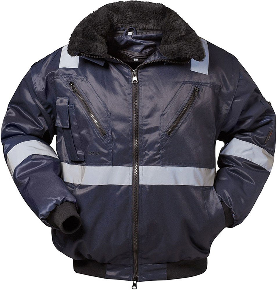 Norway Piloten-Jacke ROGNAN 4 in 1 mit Reflexstreifen - Marine - Grösse: M
