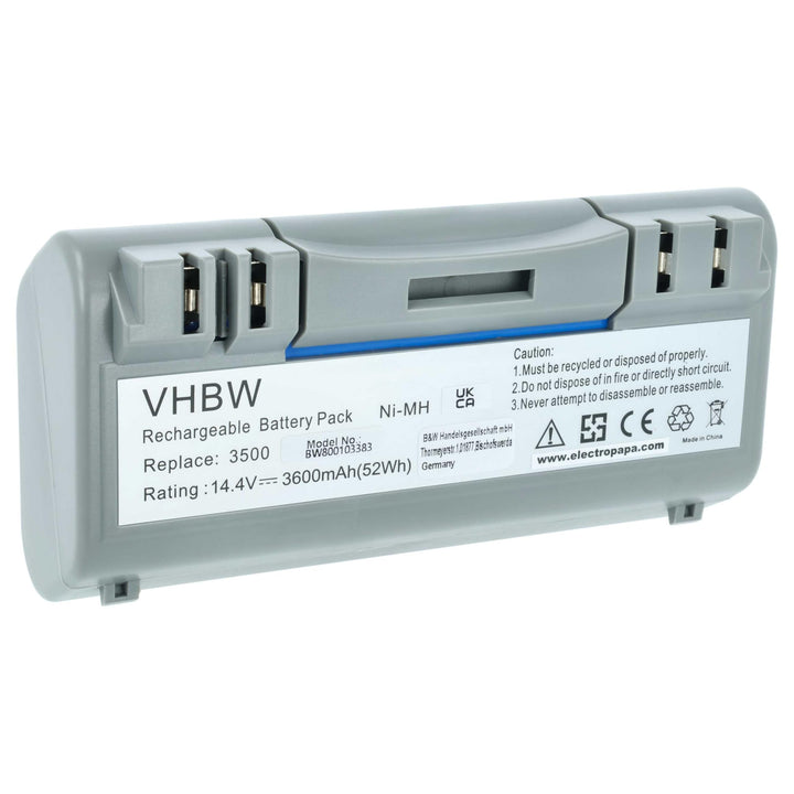 vhbw NiMH Akku 3600mAh (14.4V) kompatibel mit iRobot Scooba 330, 340, 34001, 350, 380, 385, 390, 580