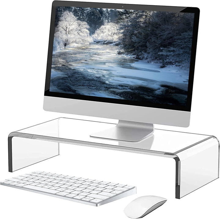 guofa Monitorständer, Acryl Bildschirmerhöhung, Acryl Tisch, Schreibtisch Monitorerhöhung für Laptop