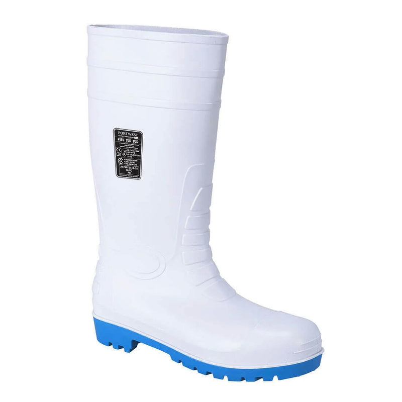 Portwest Total-Sicherheitsgummistiefel S5, Grösse: 42, Farbe: Weiss, FW95WHR42 42 EU Weiss, 42 EU We