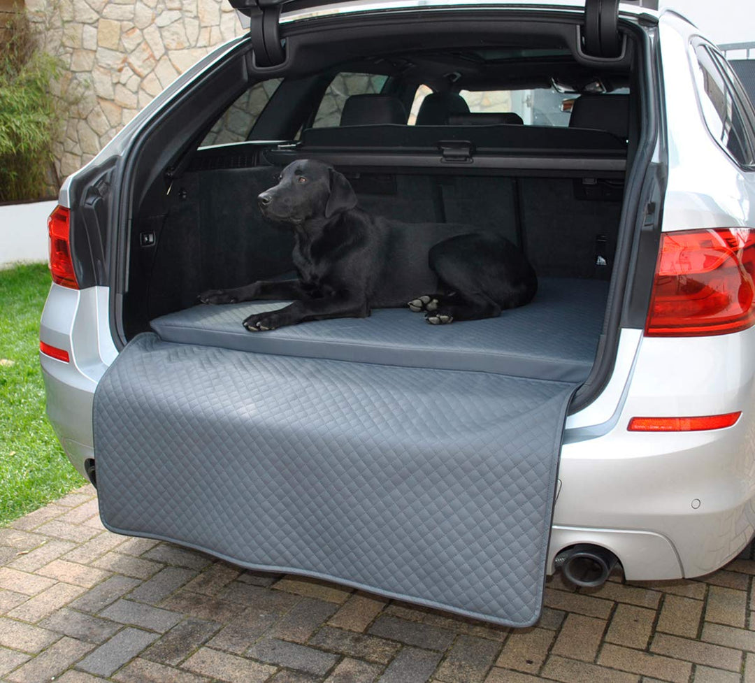 Mayaadi Home Hundebett Kofferraum Matte Luca Autoschondecke Kunst Leder Autositz Schutzdecke Grau L