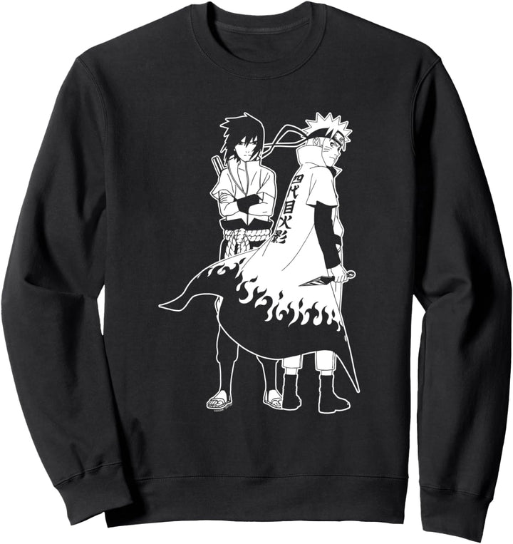 Naruto Shippuden Naruto and Sasuke Outline Sweatshirt