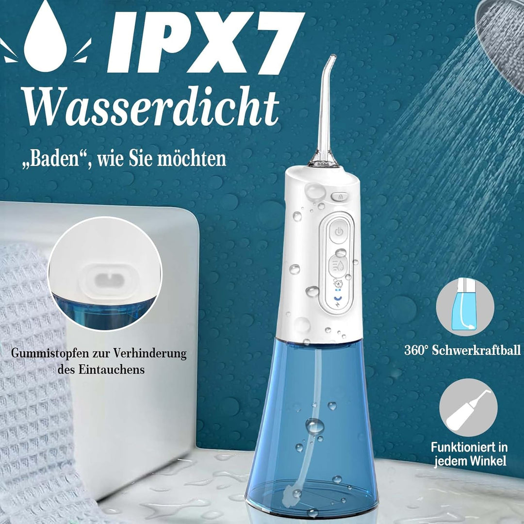 SURFOU Munddusche Kabellos Water Flosser for Teeth, Elektrische Zahnzwischenraumreiniger Oral Irriga