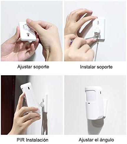 GSM/WiFi Alarmanlagen Komplettsystem, TECPEAK Alarmanlage Haus mit Alarmsirene, Haussicherheits Set