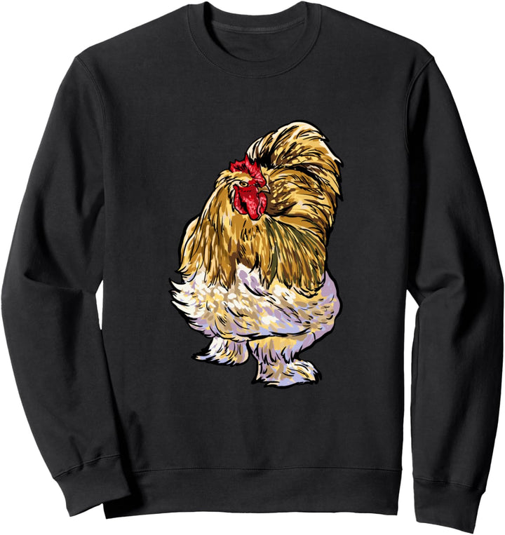 Cochin Hühner Hühnerart Bauer Landwirt Huhn Hahn Sweatshirt