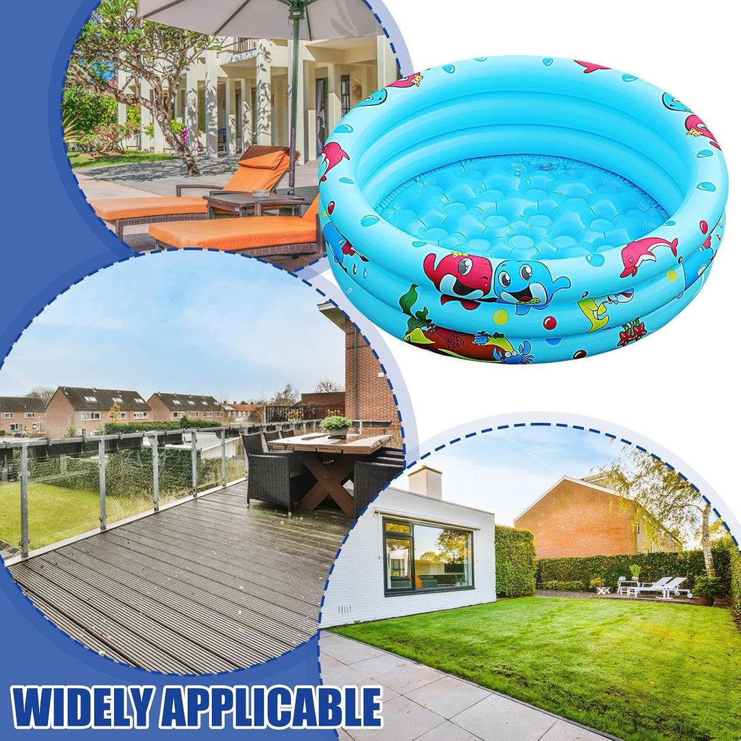 Kinderpool | 90 cm aufblasbares rundes Spielbecken,Gartenpool für Kinder | für, See, Park, Hof, Outd