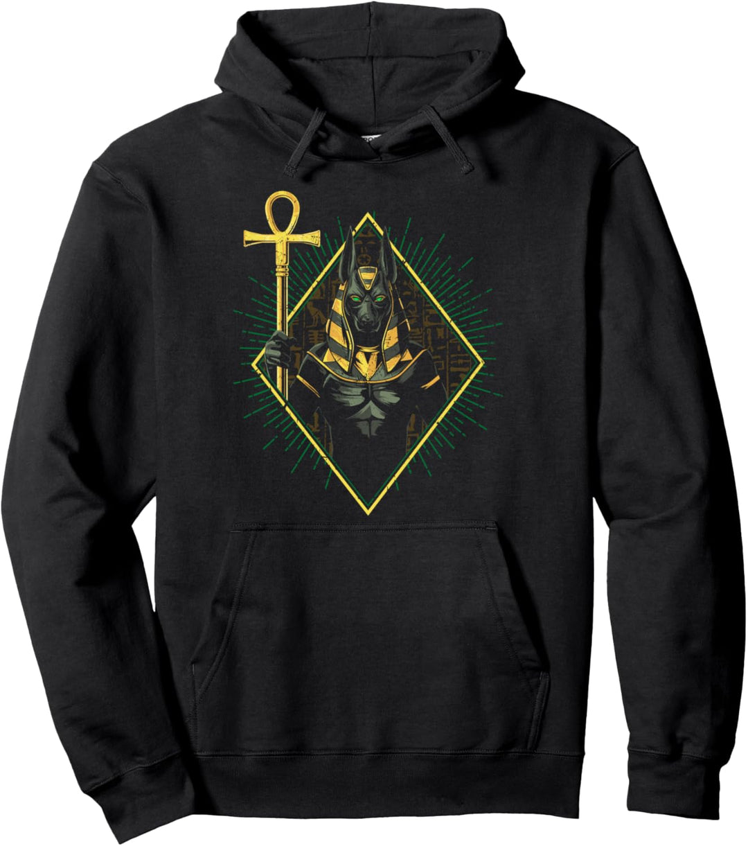 Ägyptische Mythologie Antike Ägypten Gottheit Gott Anubis Pullover Hoodie