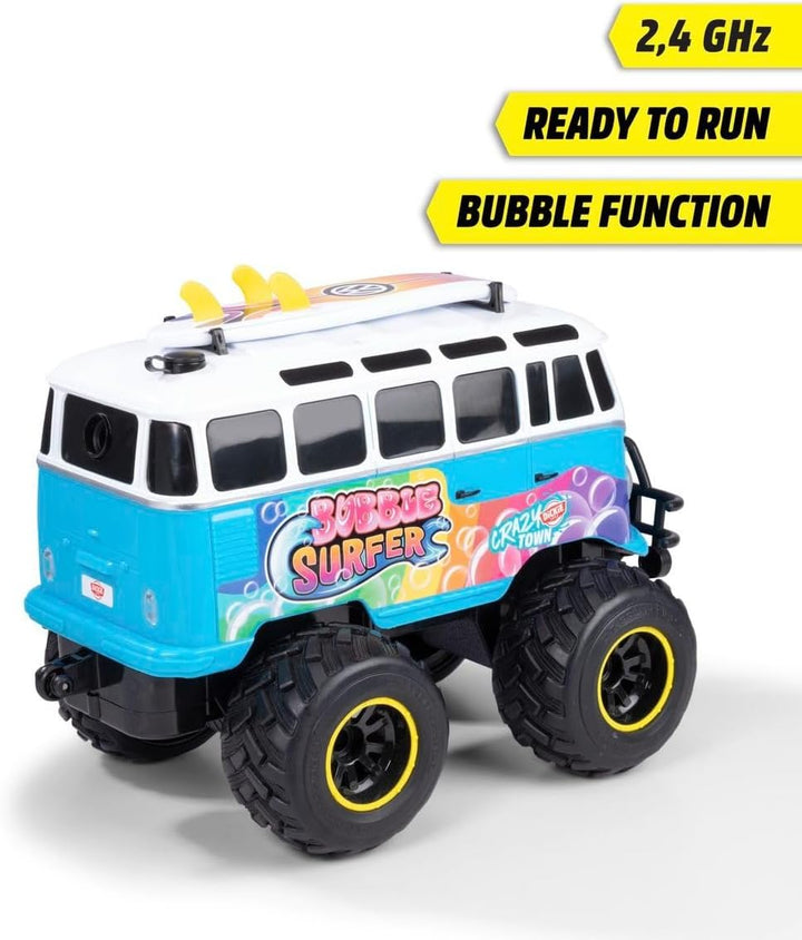 Dickie Toys - RC Volkswagen T1 Bubble Bus (30 cm) - ferngesteuertes Auto ab 6 Jahre mit Seifenblasen