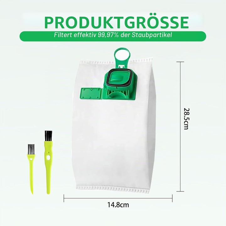 13 Staubsaugerbeutel für Vorwerk Kobold VK140 VK150 mit 2 Filter, 2 sauberen Bürsten, Zubehör-Set fü