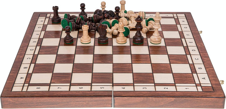 Square - Pro Schach Turnier Nr 4 Classic - Schachbrett & Gewichtete Schachfiguren - Schachspiel aus