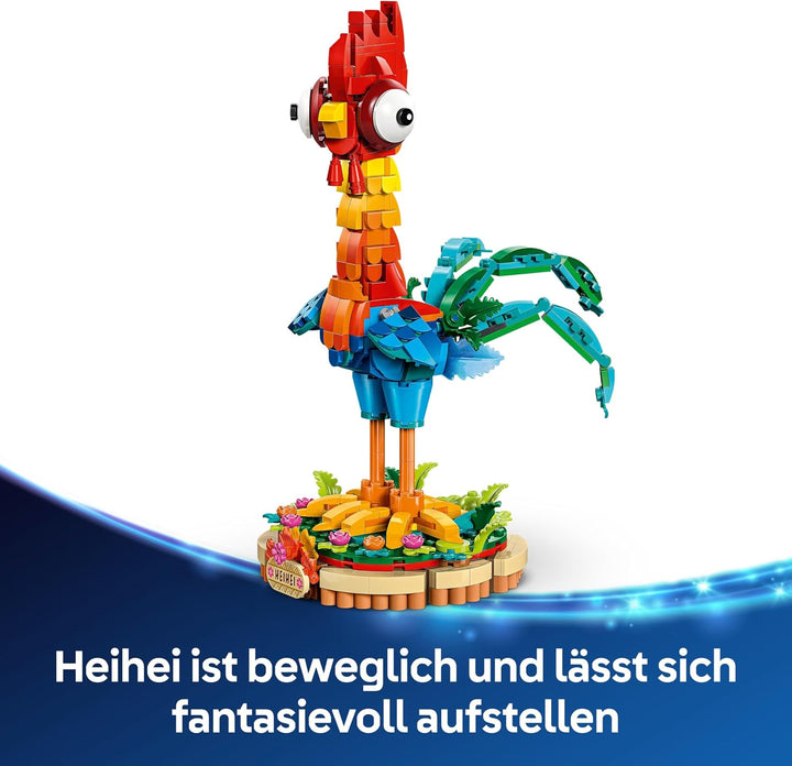 LEGO ǀ Disney Vaiana 2 Heihei - Spielset mit baubarer Tierfigur - Bauspielzeug für Filmfans - Fantas