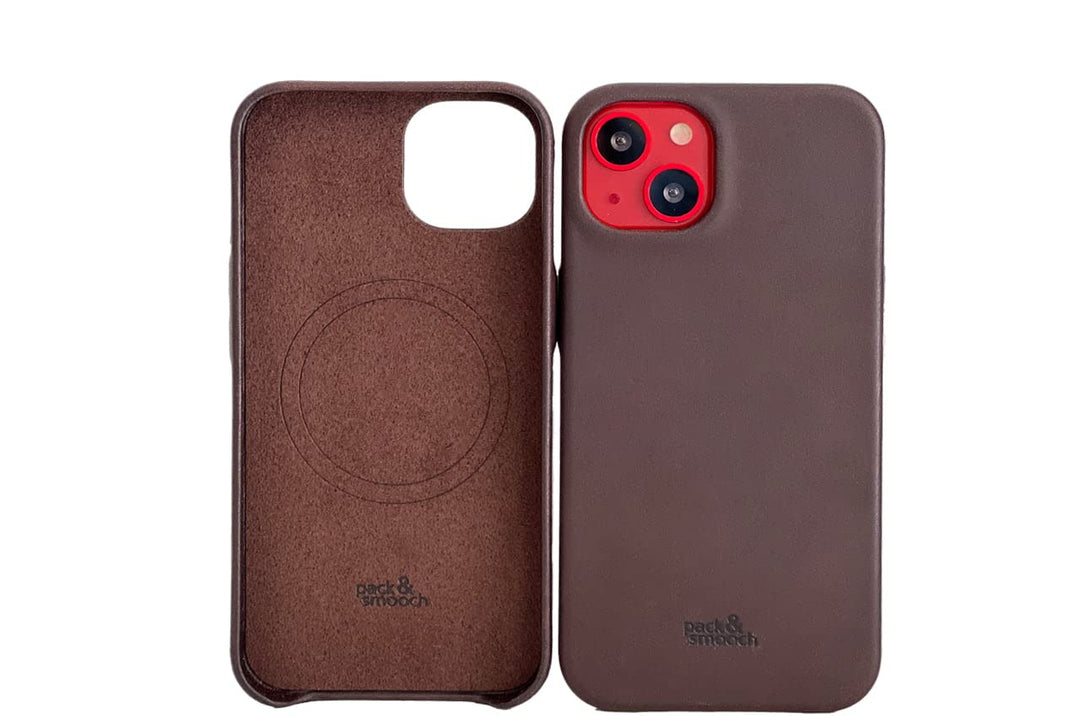 Pack & Smooch Für iPhone 14 Plus (6,7") Lederhülle Ledercase Backcover -Chester- aus Pflanzlich gege