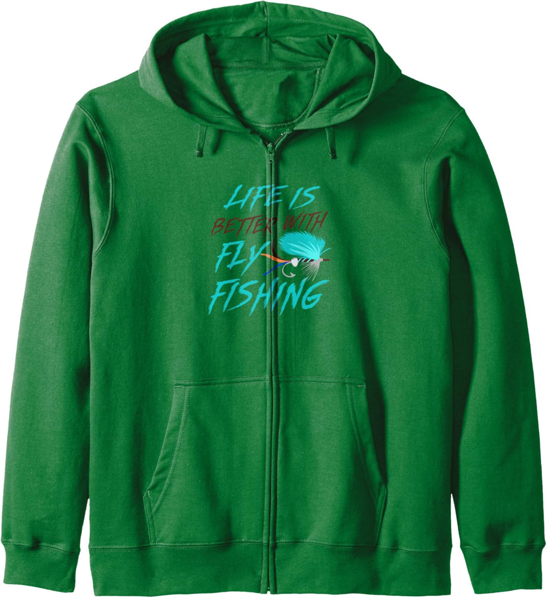 Angeln Hobby Angler Angler Forelle Fliegenfischen Kapuzenjacke