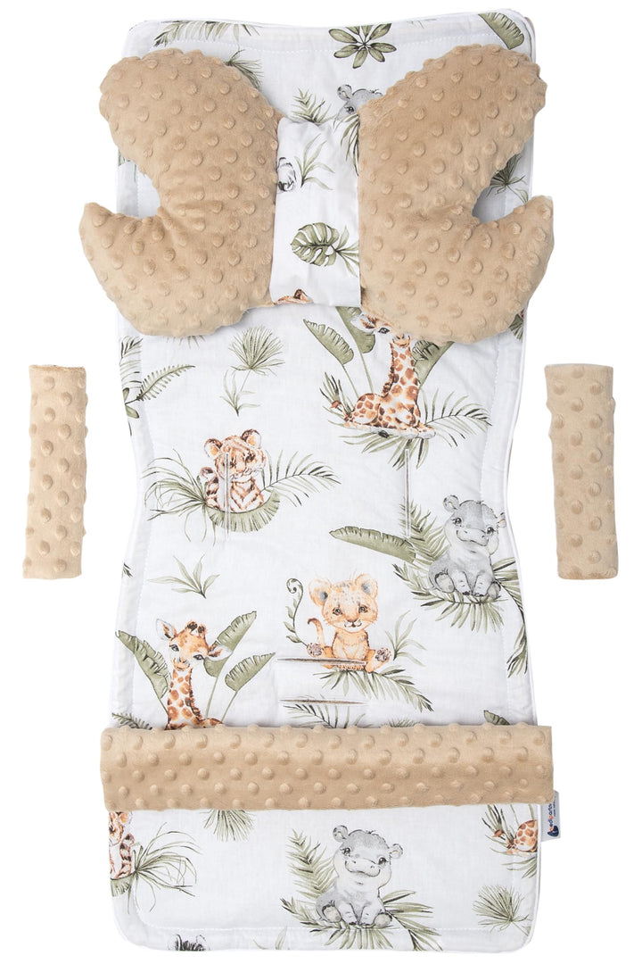 Medi Partners Universal Sitzauflage Kinderwagen &amp; Buggys Sitzeinglage Kinderwagendecke 5tgl Gurtpols