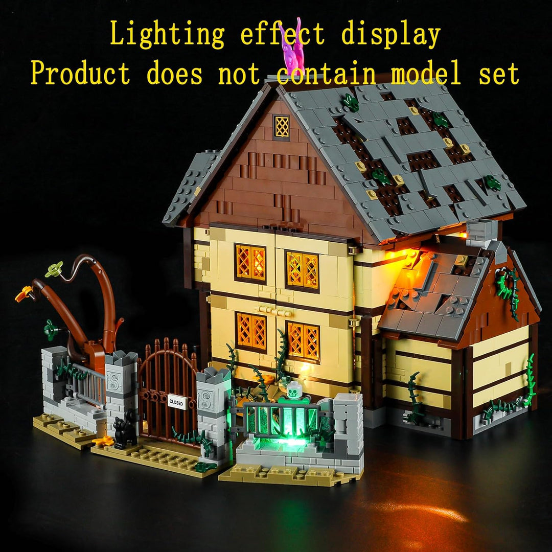 GEAMENT LED Licht-Set Kompatibel mit Lego Disney Hocus Pocus Das Hexenhaus der Sanderson-Schwestern