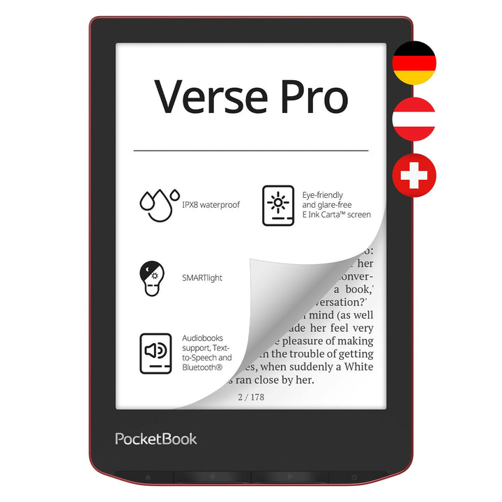 PocketBook e-Book Reader 'Verse Pro' (deutsche Version) 16 GB Speicher, IPX8, Bluetooth, 15,2 cm (6