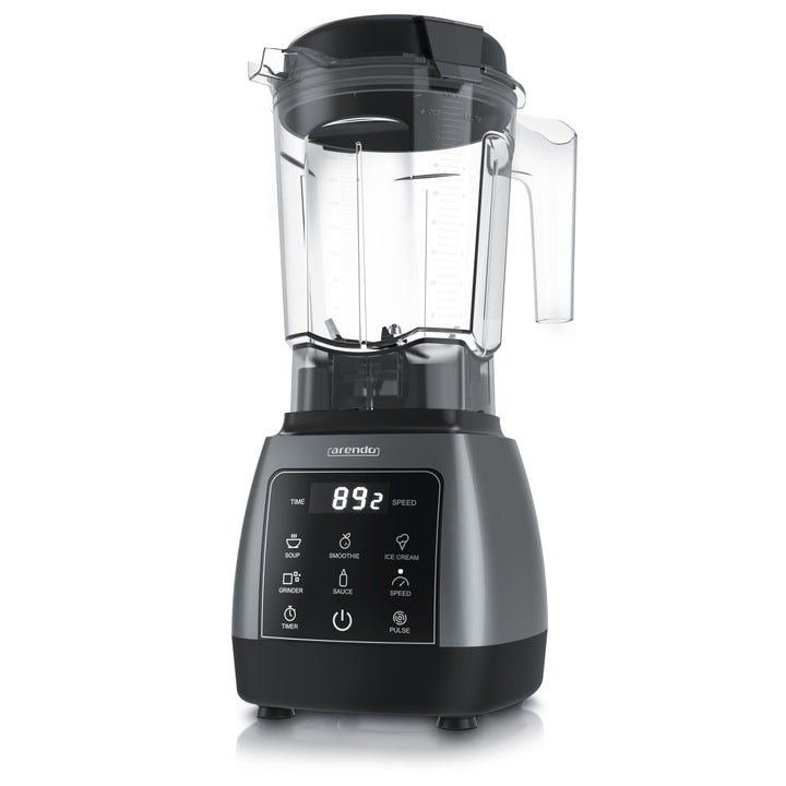 Arendo – 2000 Watt Hochleistungsmixer - 24.000 U/min - Standmixer mit Touchpanel – 9 Geschwindigkeit