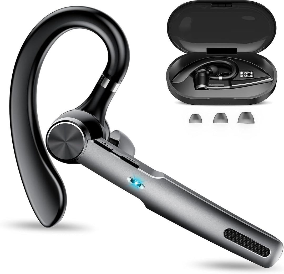 Bluetooth Headset Wireless Freisprech Telefon, 5.3 Bluetooth Headset Handy mit 60H Spielzeit, ENC Du