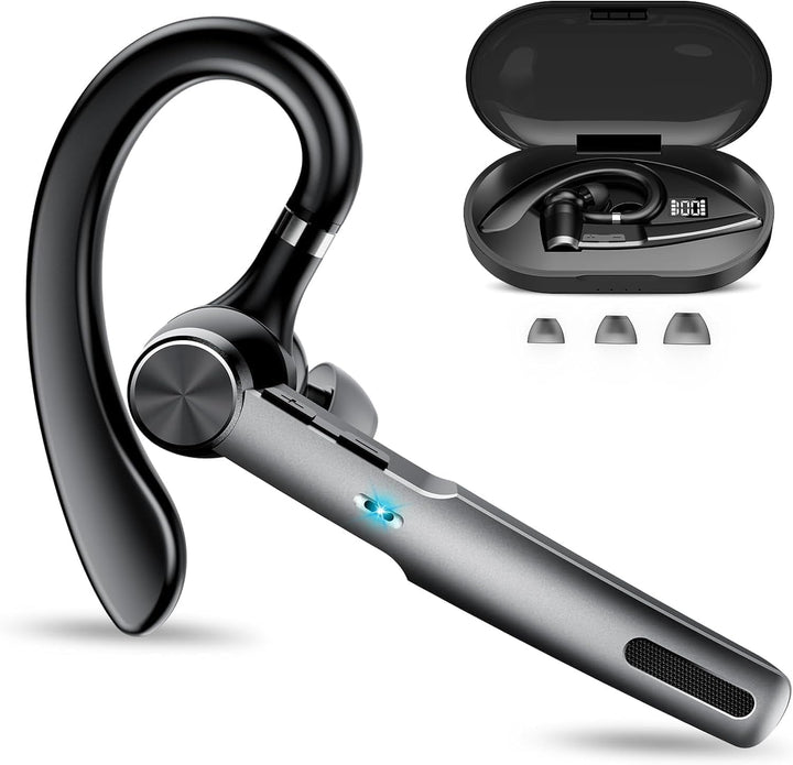 Bluetooth Headset Wireless Freisprech Telefon, 5.3 Bluetooth Headset Handy mit 60H Spielzeit, ENC Du