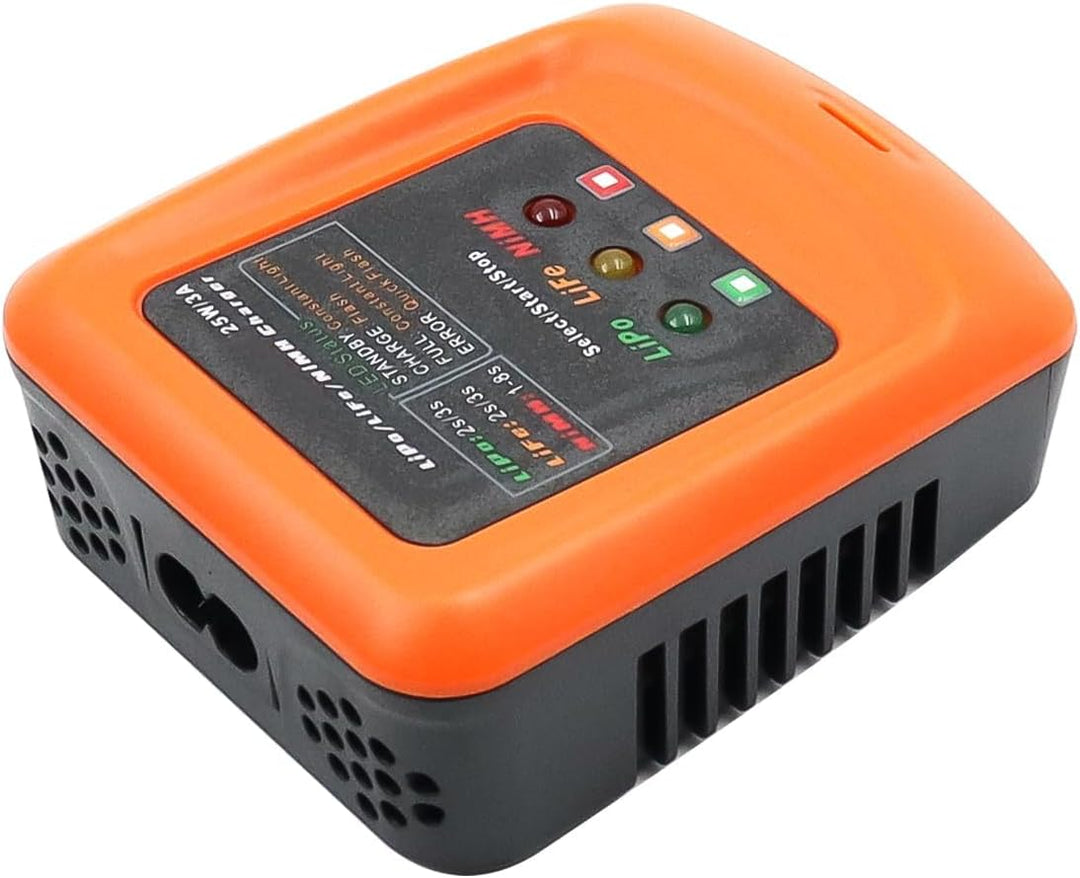 Namvo RC-Akku-Balance-Ladegerät, Lipo-Ladegerät für RC-Auto, RC-Boot, Drohne, unterstützt 2S 3S Lipo
