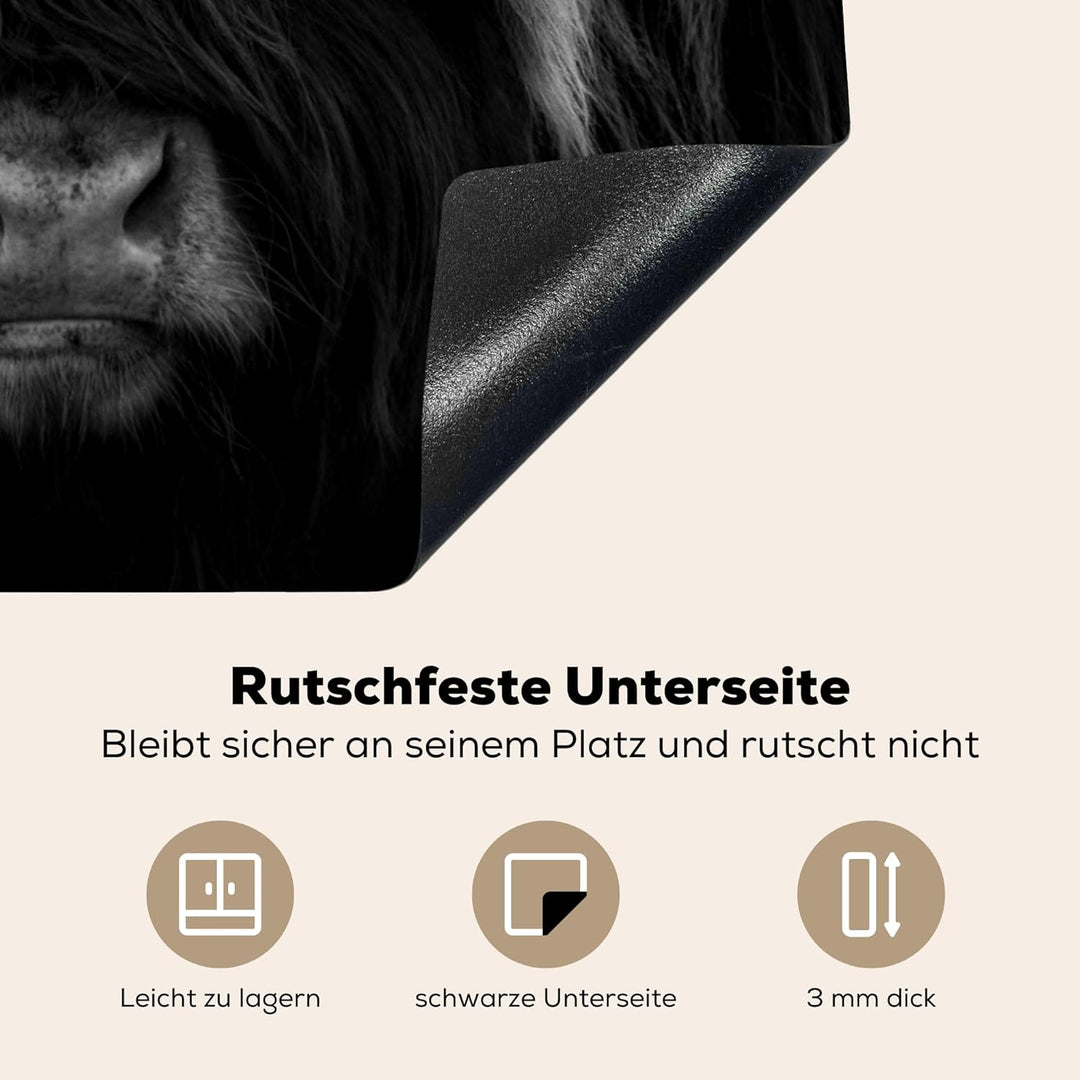KitchenYeah© Herdabdeckplatte Einteilig Küche Herdabdeckung Induktionsfeld Ceranfeld Herdabdeckplatt