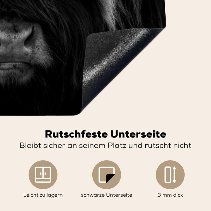 KitchenYeah© Herdabdeckplatte Einteilig Küche Herdabdeckung Induktionsfeld Ceranfeld Herdabdeckplatt