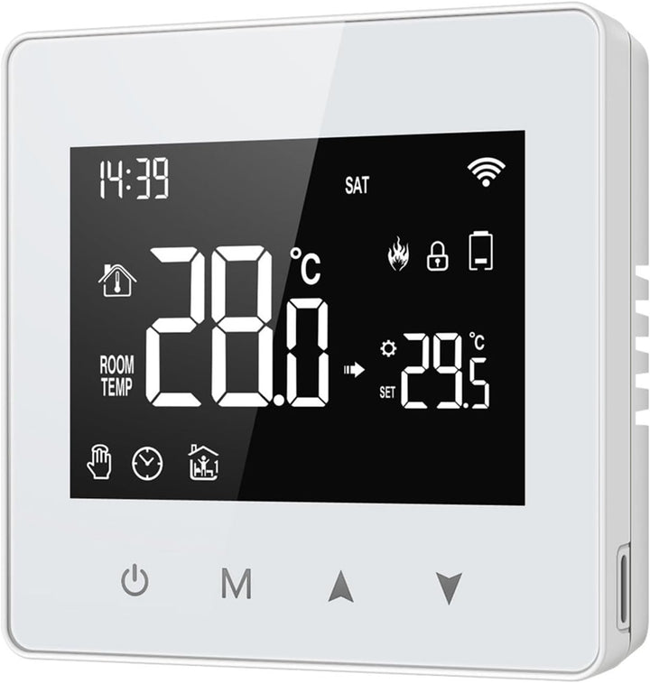 Smart Programmierbares Thermostat, Tuya Zigbee Thermostat Betrieben durch Batterie, Smart Thermostat