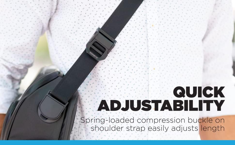 Gomatic Messenger Bag 15 L | Umhängetasche | Laptop-Tasche | Schulter-Tasche | Arbeitstasche | Kamer