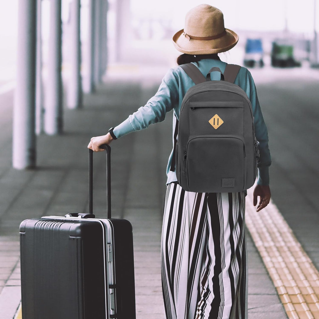 KEOFID Leichter Reiserucksack für Damen und Herren, Rucksack für die Arbeit, grosse Schultasche für