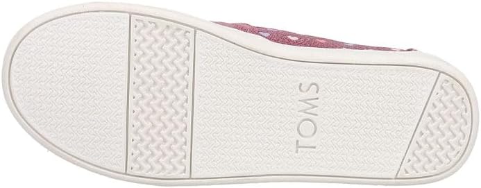 TOMS Mädchen Glitter Alpargata Flache Slipper 30 EU Pink Fuchsia, 30 EU Pink Fuchsia