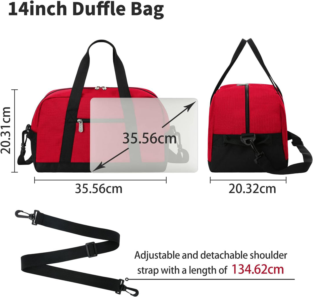Mini Reisetasche, Sporttasche 18L Small Duffel Bag XS, Schulsporttasche, Weekender, Fitnesstasche 35