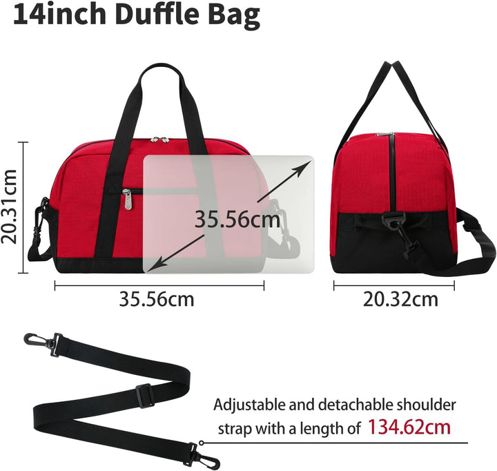 Mini Reisetasche, Sporttasche 18L Small Duffel Bag XS, Schulsporttasche, Weekender, Fitnesstasche 35
