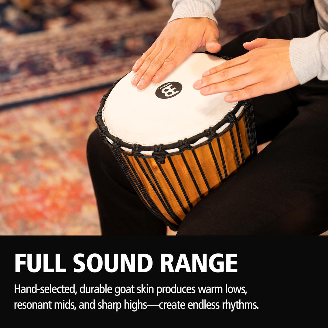 Meinl Percussion 18cm Jr. Djembe Trommel - klein - Musikinstrument für Kinder und Erwachsene - Einfa