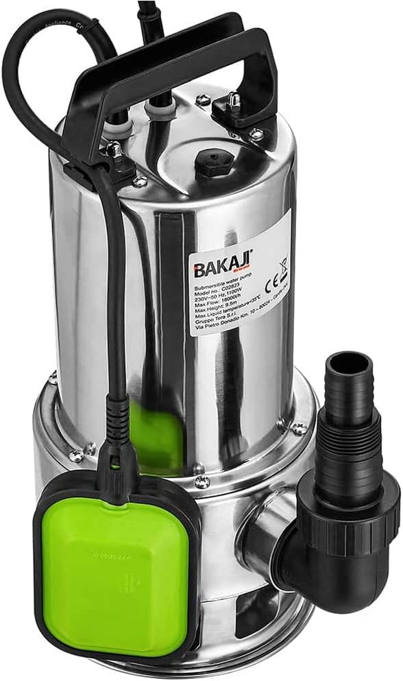 Bakaji Elektropumpe, Tauchpumpe, dunkle Schmutz, Leistung: 000 W, Durchflussmenge: 5500 l/h, maximal