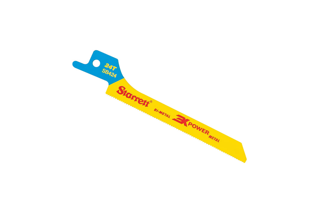 Starrett Metall Schneiden Säbelsägeblatt - 5 Stück SB424-5 100 mm/4" Zoll 24 TPI Unified Shank Scrol