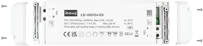 illuburg LED Trafo 24V Dimmbar Triac 33W - 100W für LED Strip Lampe LED Netzteil Treiber Transformat