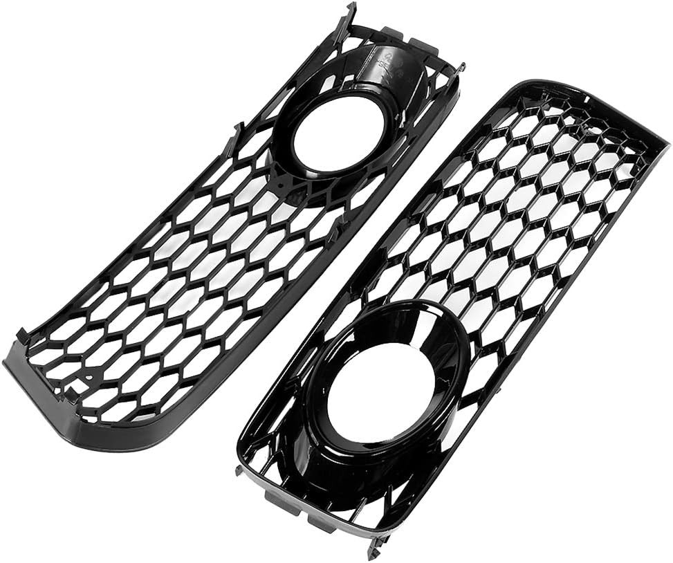 Qiilu Paar Nebelscheinwerfer Kühlergrill Modifikation Teile Passend für Audi A5 S-Line/S5 B8 RS5