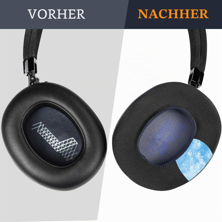 SOULWIT Kühlgel Ersatzpolster Ersatz Ohrpolster für JBL E65BTNC/Live 650BTNC/Live 770NC/Live 660NC/D